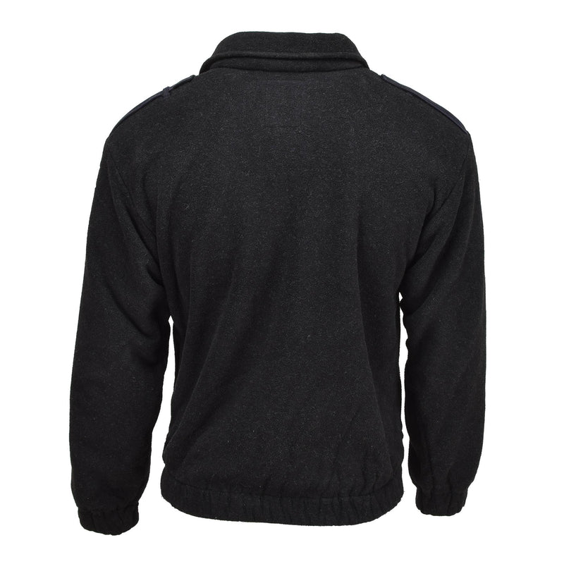 Original Dutch Military Police fleece jacket warm sweater winter jumper black