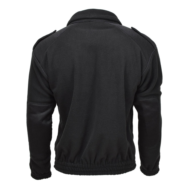 MIL-TEC army style fleece pullover cold weather jacket sportswear sweater black