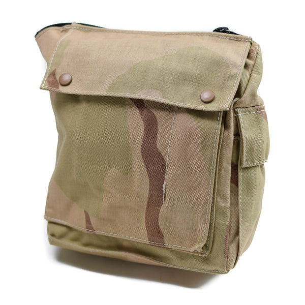 Genuine Dutch Army Gas mask bag Military Surplus Desert camo Shoulder pouch NEW
