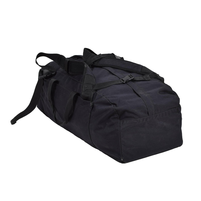 Original Dutch Military duffle sportswear bag travel backpack rucksack black
