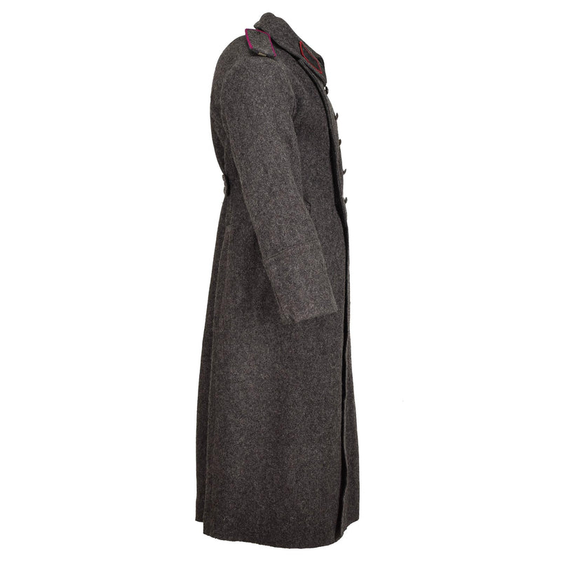Original Bulgarian Military gray coat wool overcoat heavy winter long shinel