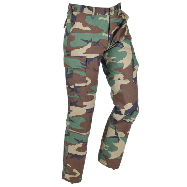 Mil-Tec Brand U.S Army Style ripstop BDU pants multicolor cargo trousers
