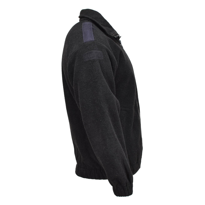 Original Dutch Military Police fleece jacket warm sweater winter jumper black