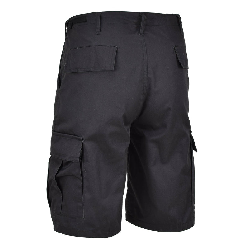 Mil-Tec Brand Military Style troops bermuda combat uniform army shorts black
