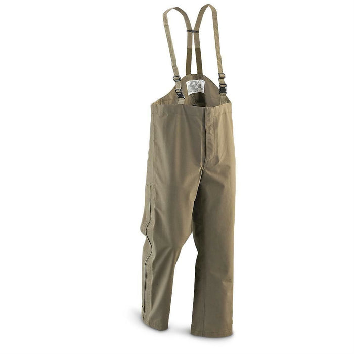 Original Austrian Army Gore-Tex Waterproof Bib Overtrousers Surplus Olive OD