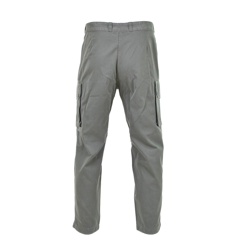 Genuine French Military air forces pants gray reinforced work cargo trousers