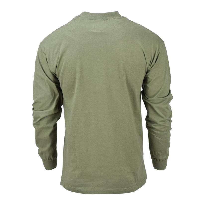 Czech Military Shirt long sleeved olive underwear 2nd layer hiking uniform NEW