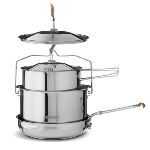 Primus CampFire Cooking set stainless steel all-in-one hiking camping cookware