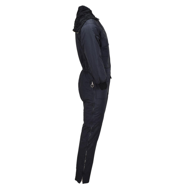 Original Dutch military winter coverall faux fur hooded warm jumpsuit overall