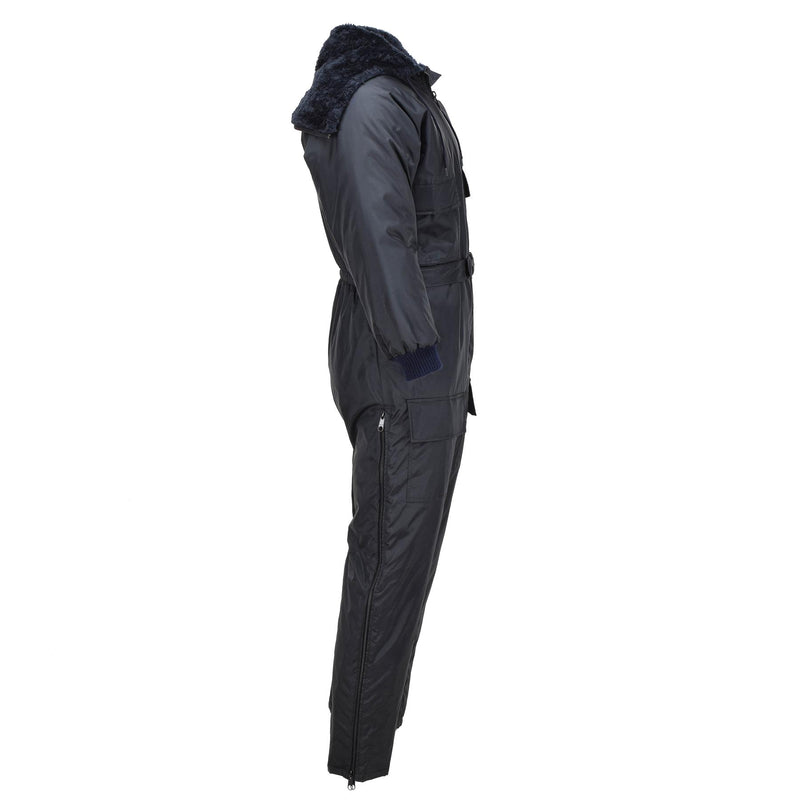 Original Dutch military work coverall hooded cold weather jumpsuit quilted liner
