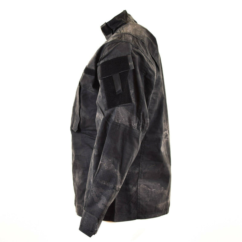 Brand army military U.S style combat jacket ACU ripstop grey camo field uniform