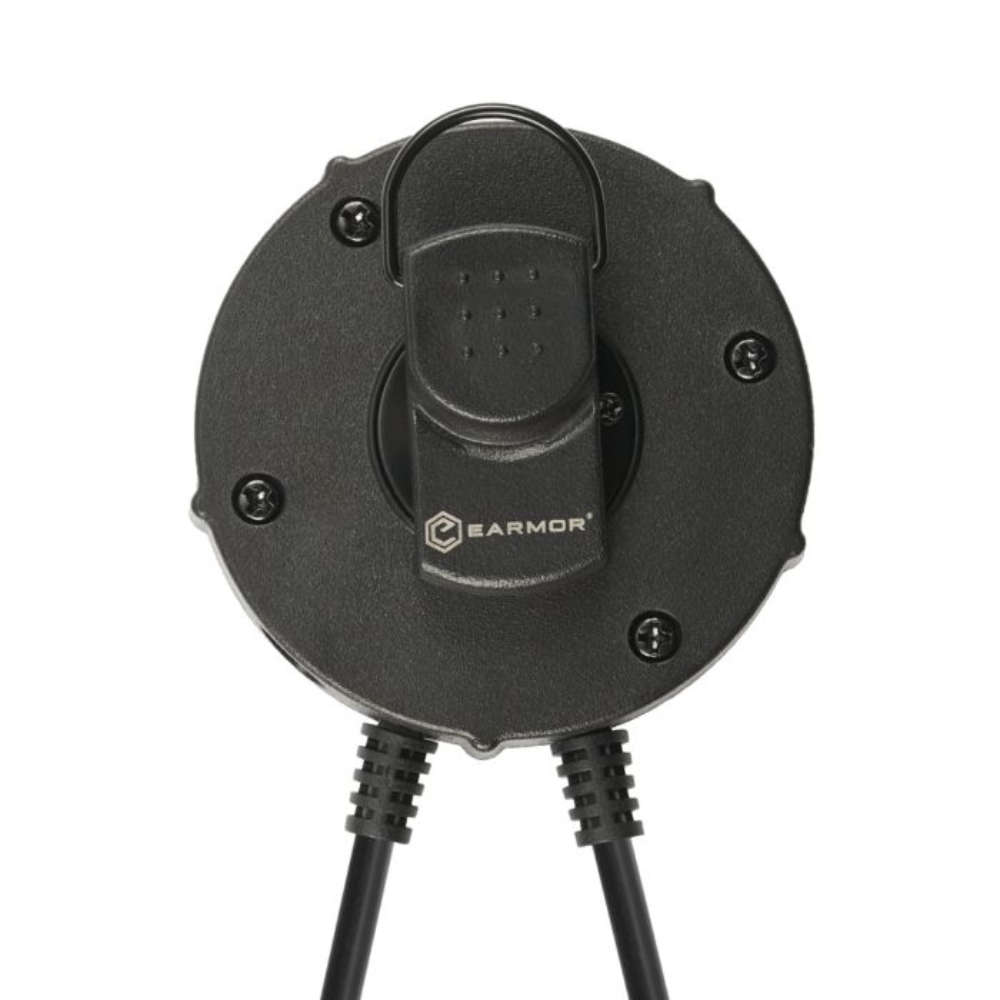 EARMOR M55 PTT Adapter Kenwood Baofeng 2-Pin Radio Headset Adapter Black