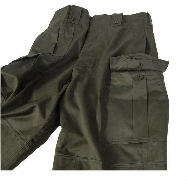 Original Belgian army field combat pants M65 olive green military pants surplus