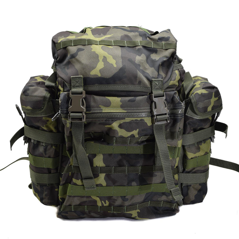 Original Czech Republic military molle backpack quick release woodland camo 30l