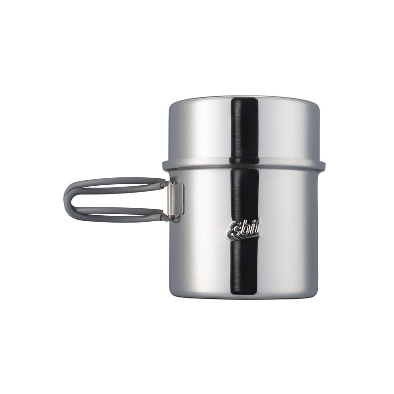 ESBIT Brand stainless steel pot capacity indicator camping trip water heating