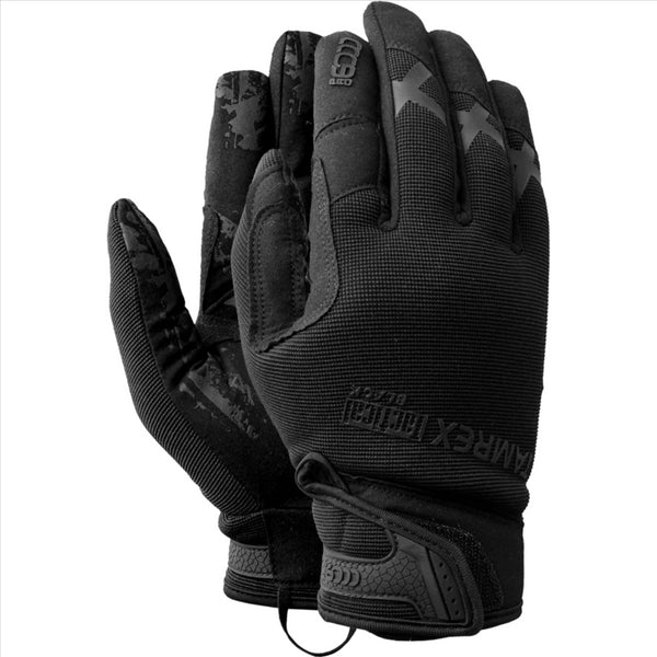 TAMREX Tactical Gloves Extremly Durable Synthetic Leather Good Grip Black