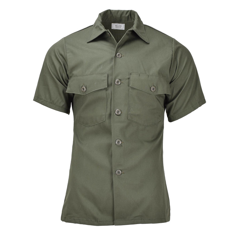Original U.S. Military field tactical olive shirts short sleeve army fatigue NEW