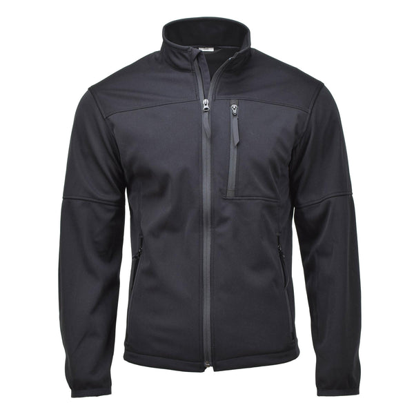 Military style windstopper jacket windproof gore-tex membrane waterproof black