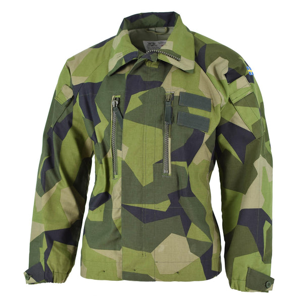 Original Swedish army M90 jacket splinter camouflage field combat tanker NEW