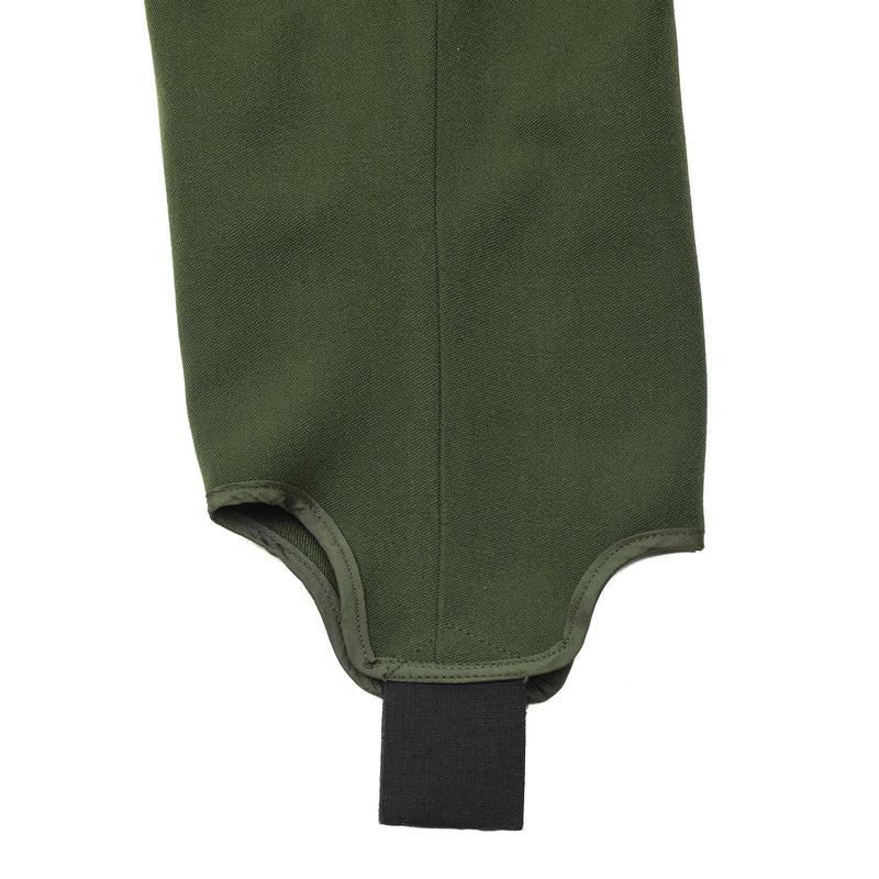 Original Swedish military formal pants green pleated front stirrup trousers NEW