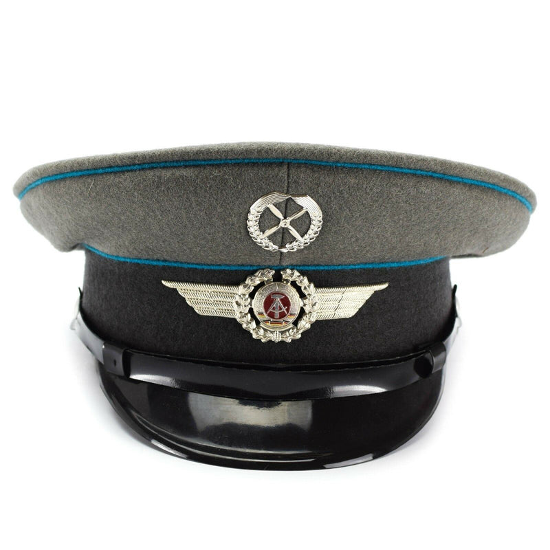 Original East German NVA army visor cap Air forces military peaked hat NEW