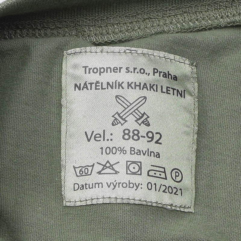 Genuine Czech Army T-Shirt Olive OD Green underwear first layer field shirt NEW
