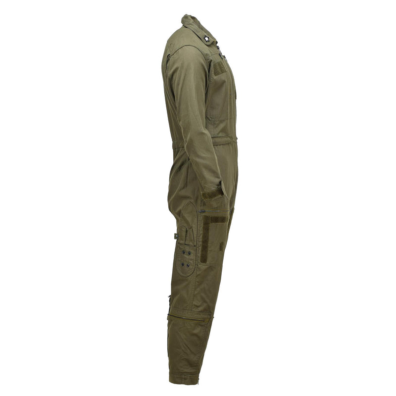 Genuine Italian army coverall flight suit military olive jumpsuit aramid
