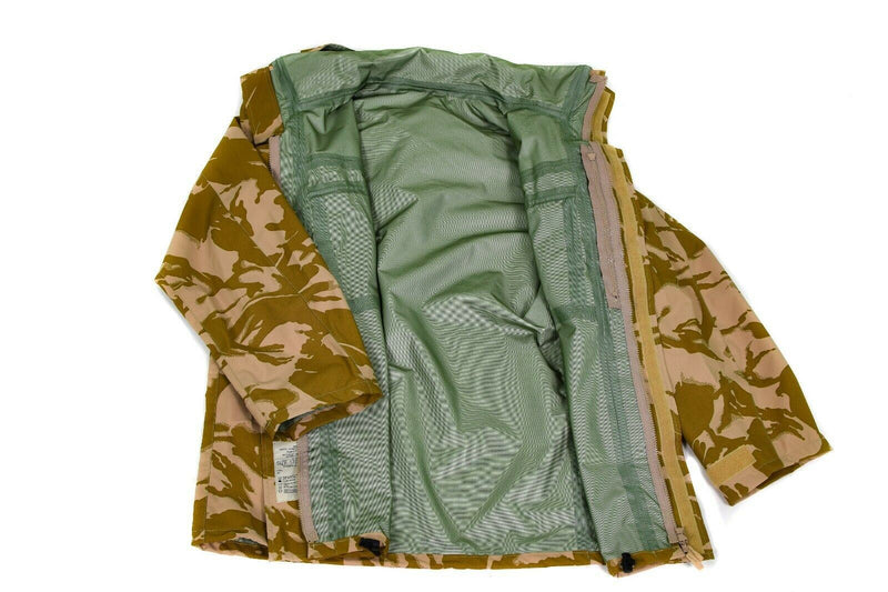Genuine British army combat jacket desert camo MVP goretex waterproof rain NEW