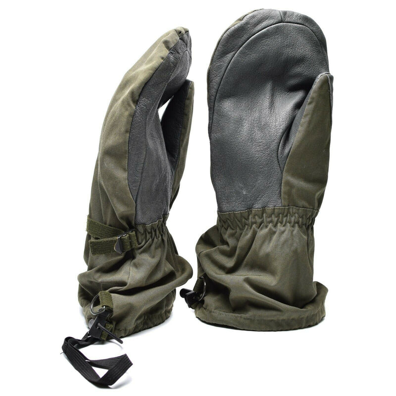 Genuine Austrian army Olive OD GoreTex mittens military waterproof combat gloves