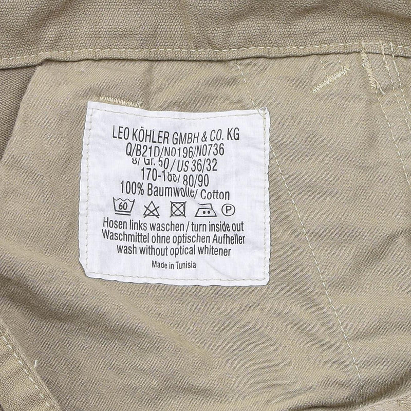 Leo Kohler Commando trousers special forces BDU pants reinforced cotton khaki