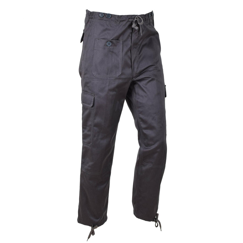 Genuine Danish M71 Army gray work pants adjustable waist vintage trousers NEW