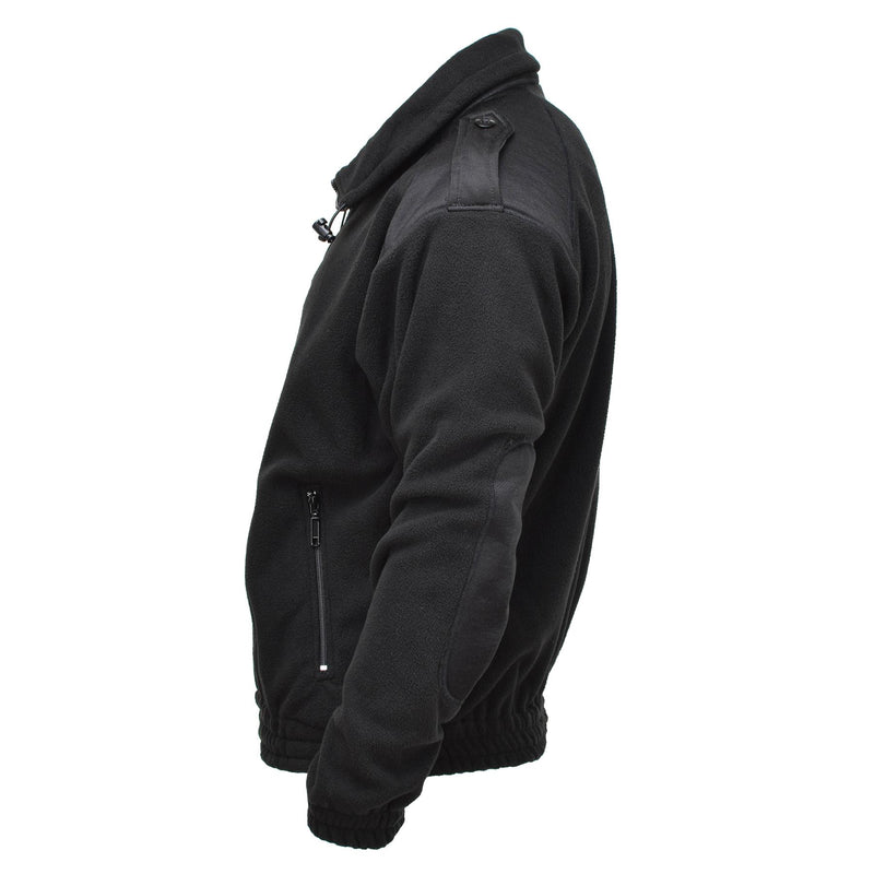 MIL-TEC army style fleece pullover cold weather jacket sportswear sweater black