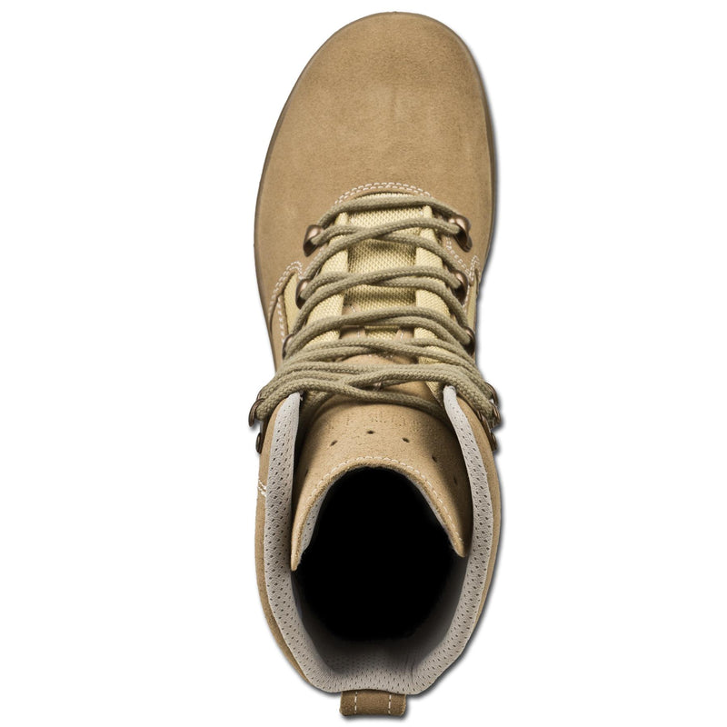 Original German military tactical boots waterproof khaki rubber round sole NEW
