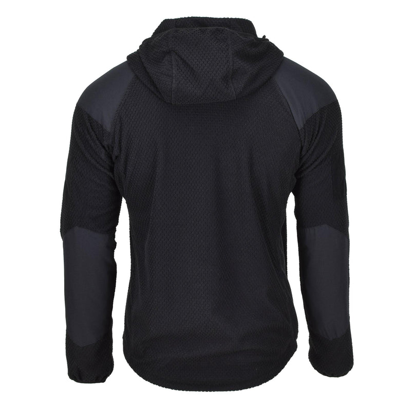 Blochl Brand Military style thermal jacket fleece hooded reinforced black NEW