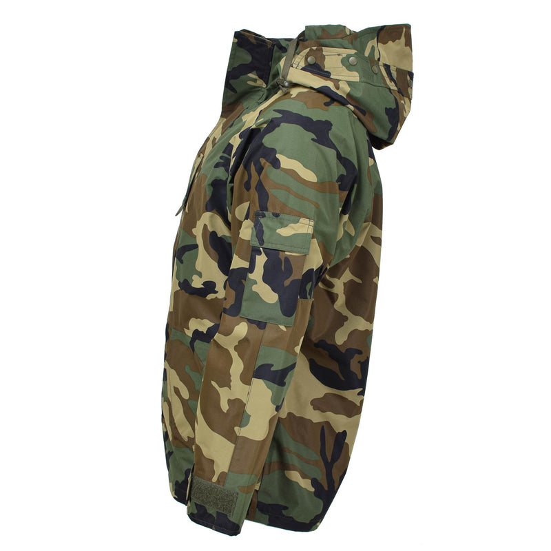 MIL-TEC Military style jacket wet weather woodland 3 Layer windproof goretex NEW