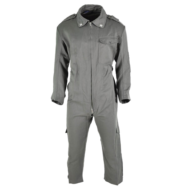 Original Italian air forces workwear coverall durable material overall green