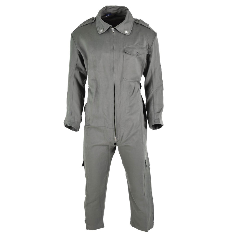 Original Italian air forces workwear coverall durable material overall green