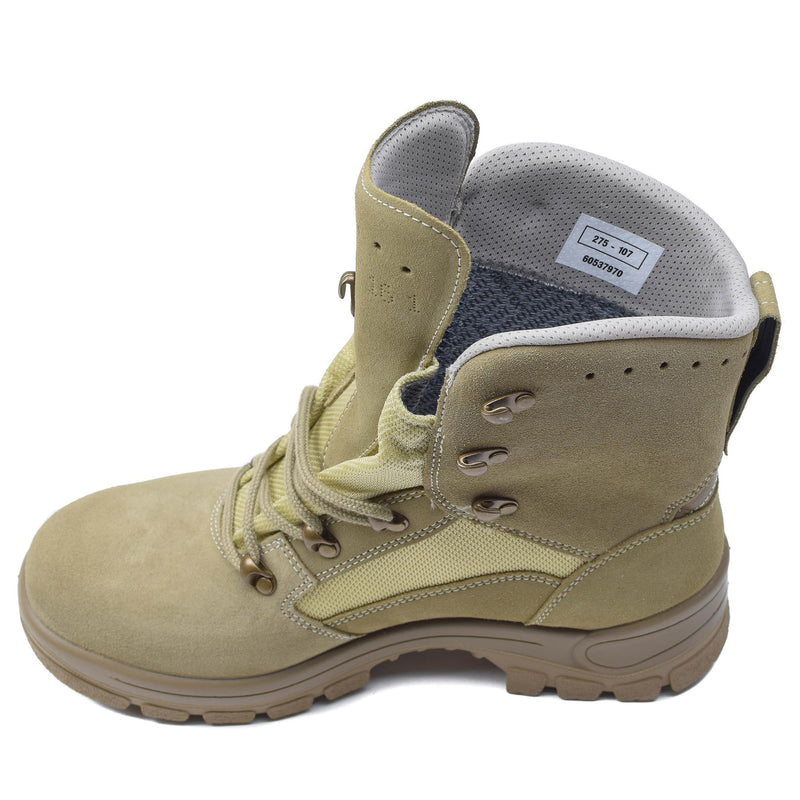 Original German military tactical boots waterproof khaki rubber round sole NEW