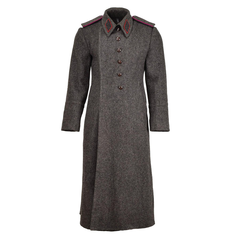 Original Bulgarian Military gray coat wool overcoat heavy winter long shinel