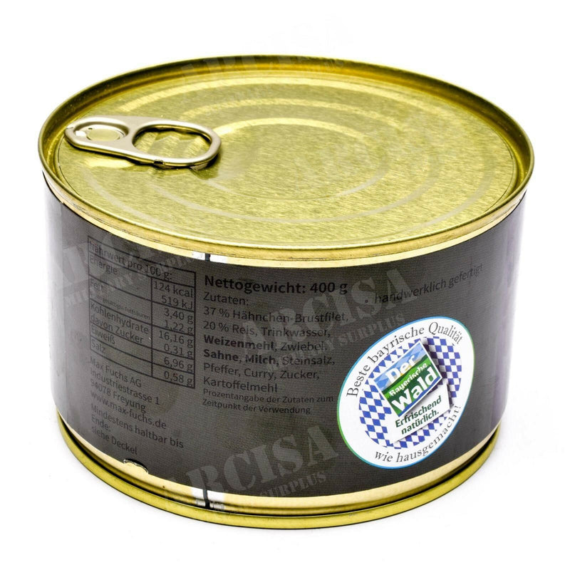 Emergency ration army survival food canned Chicken Curry with rice 400g can