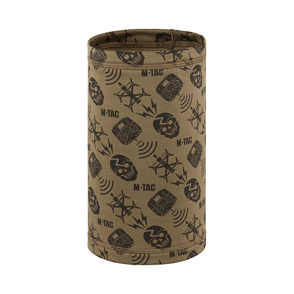 M-TAC Microfleece Neck Gaiter Drone Pattern Tactical Outdoor Scarf Tan
