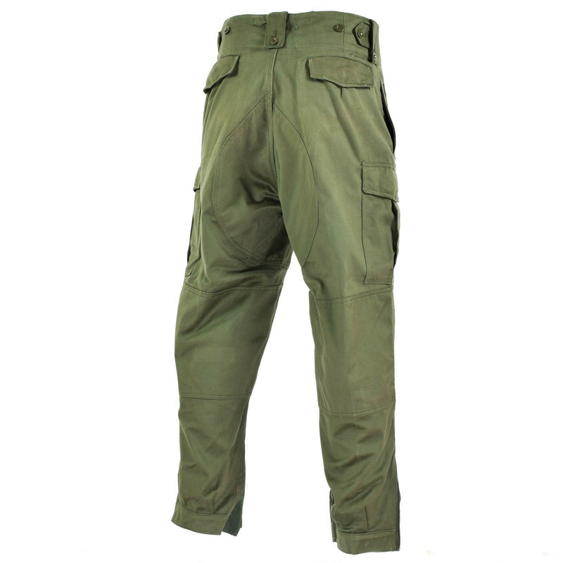Original Belgian army field combat pants M65 olive green military pants surplus