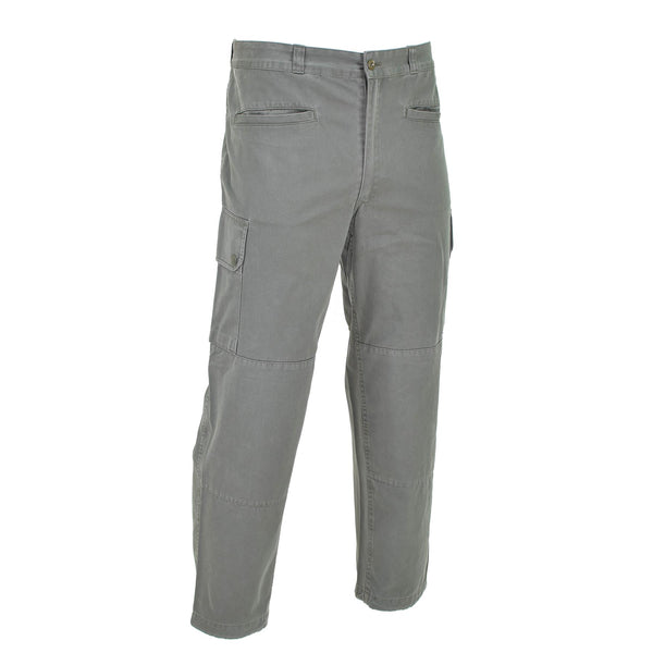 Genuine French Military air forces pants gray reinforced work cargo trousers