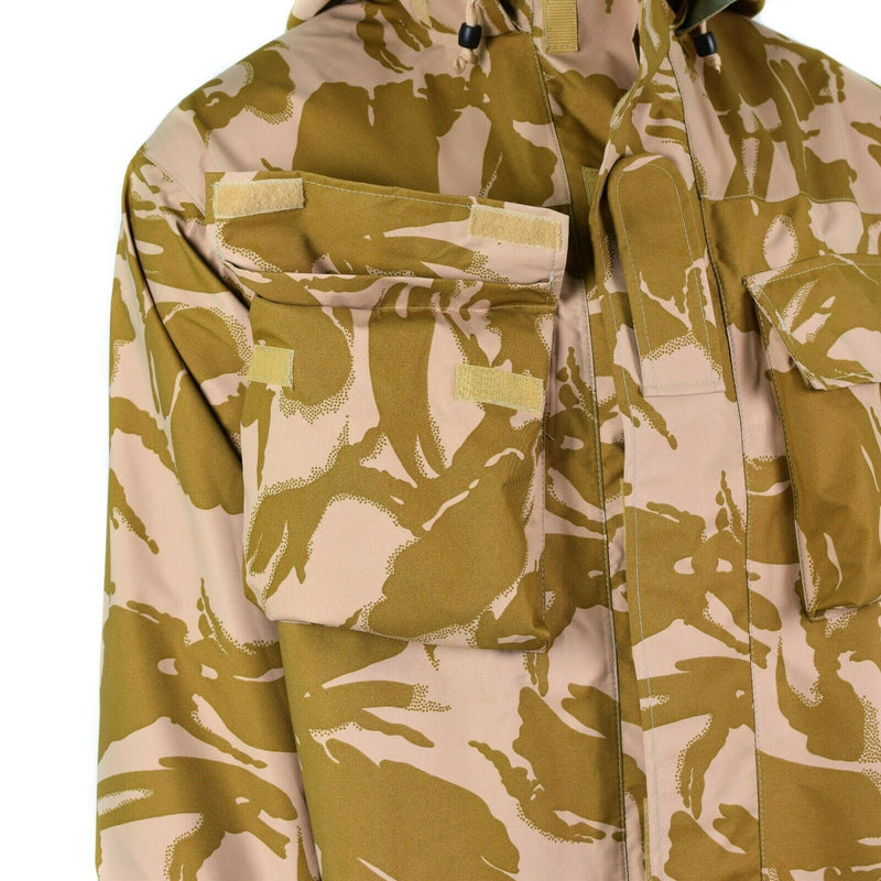 Genuine British army combat jacket desert camo MVP goretex waterproof rain NEW