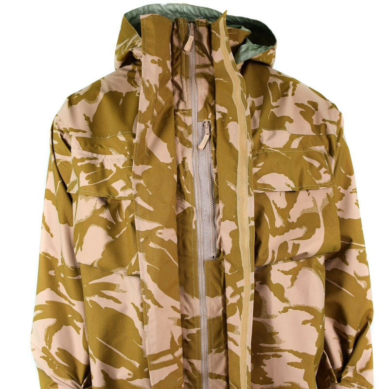 Genuine British army combat jacket desert camo MVP goretex waterproof rain NEW