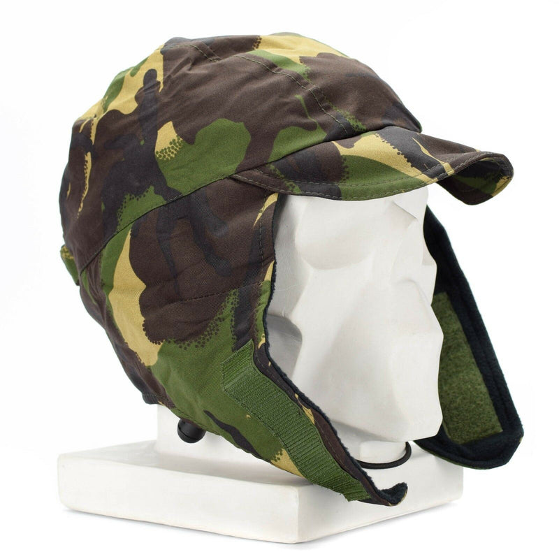 Genuine British Army DPM Camo Waterproof Gore Tex cap Lined Cold Weather hat New