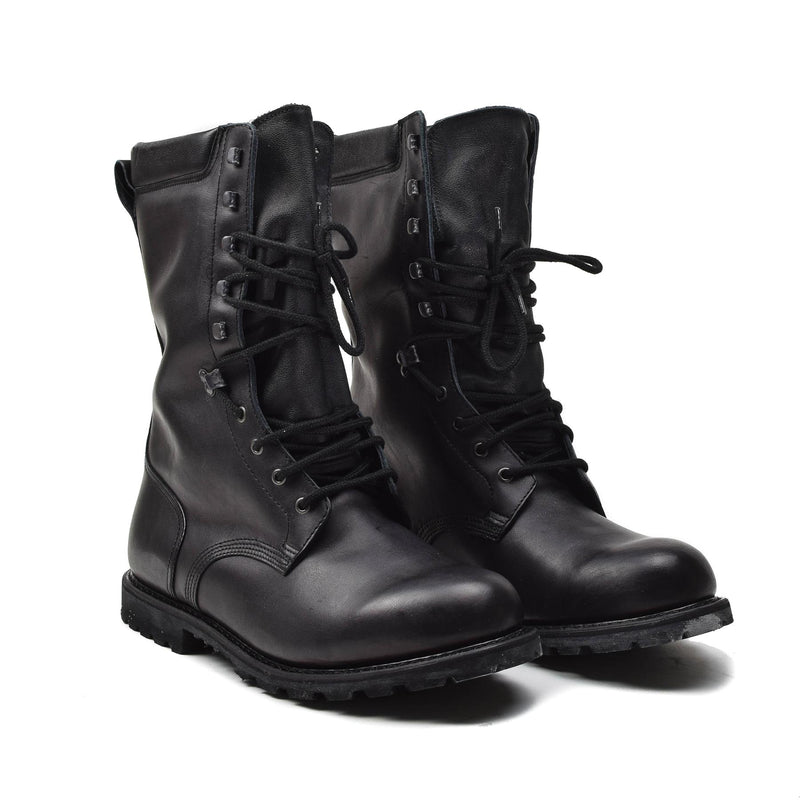 Original French Military boots waterproof genuine leather mid calf army footwear