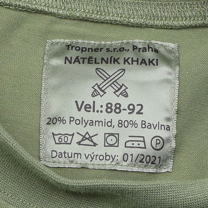 Czech Military Shirt long sleeved olive underwear 2nd layer hiking uniform NEW