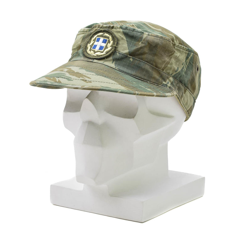 Original Greek army field troops cap lizard camo lightweight military summer cap