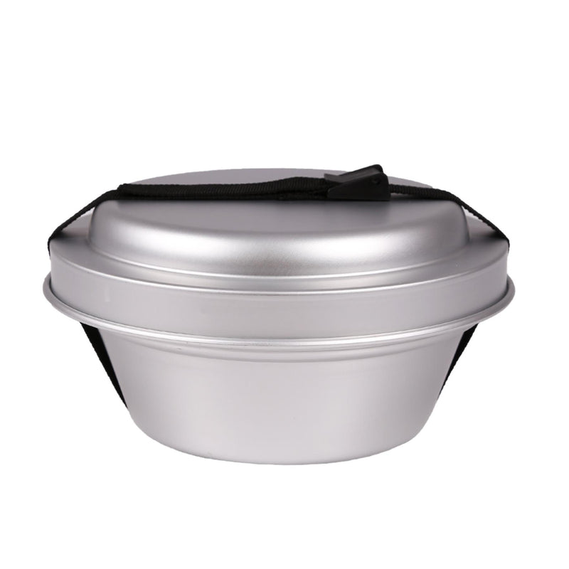 MIL-TEC aluminum cooking stove set hiking cookware compact camping pan pot bowl